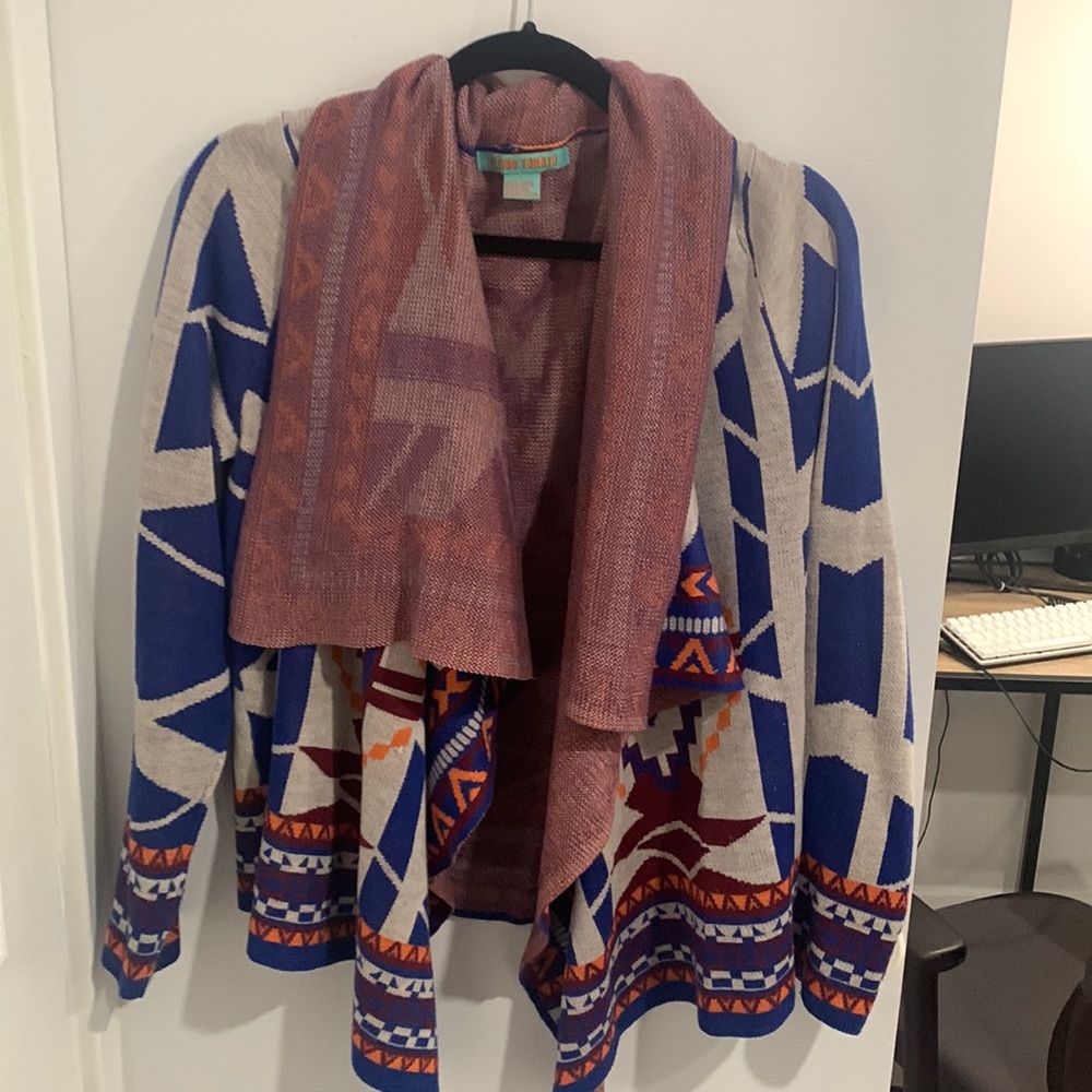 Flying tomato cardigan
